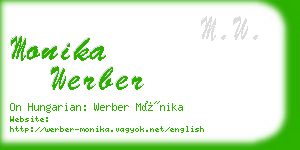 monika werber business card